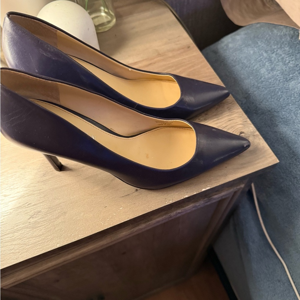 Elegant Navy Blue Women's Heels
